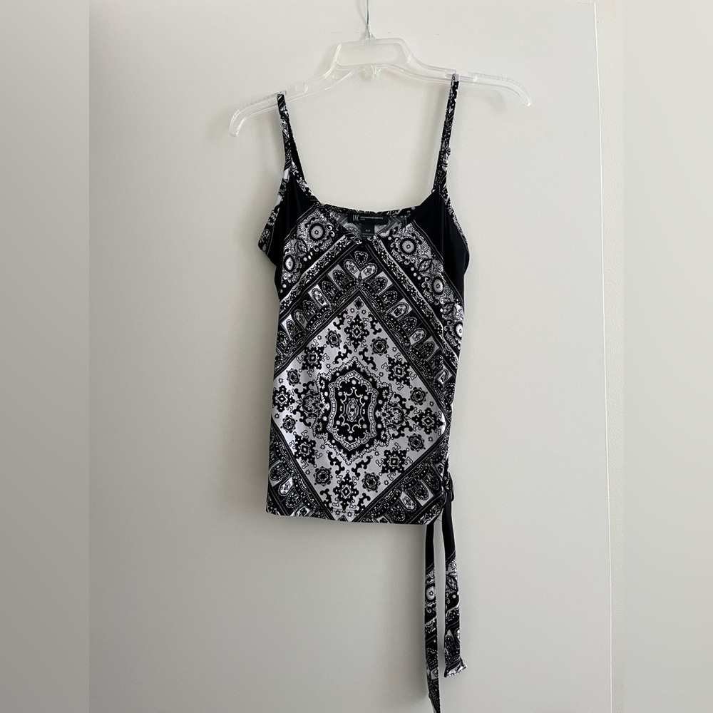 INC International Concepts Black and White Camisole